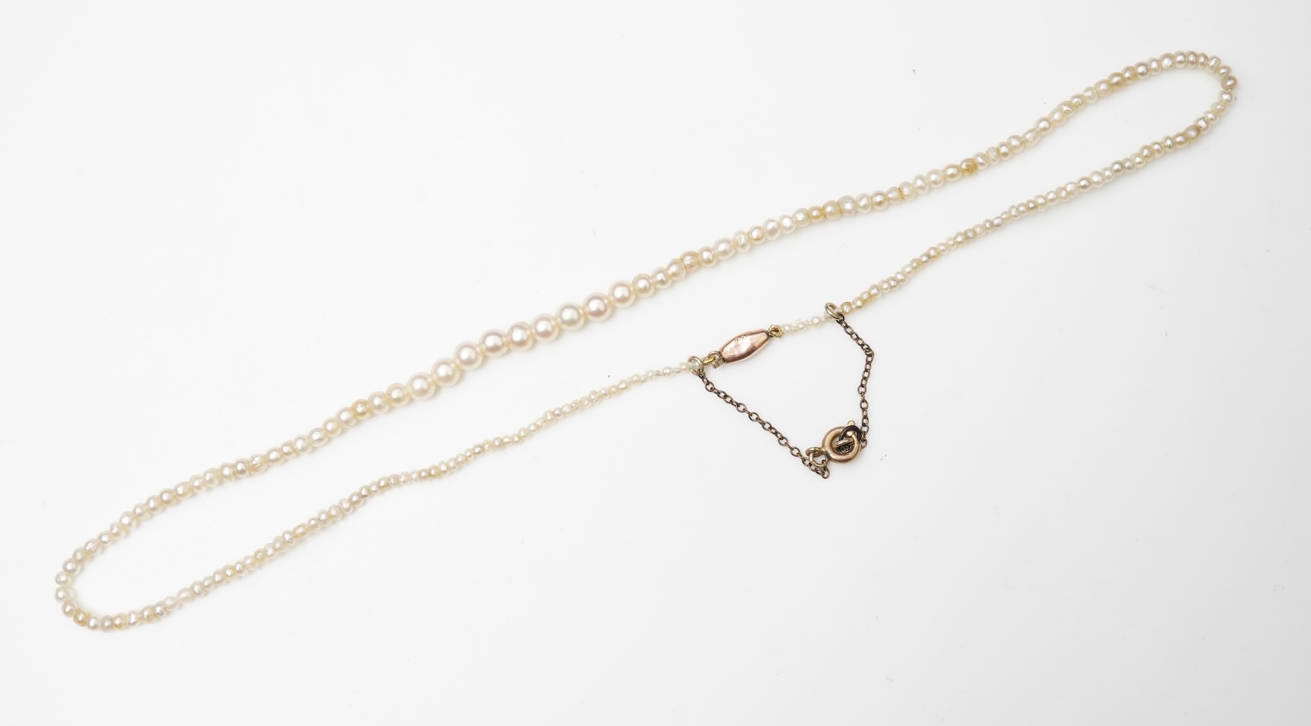 Two cultured pearl necklaces, early 20th century